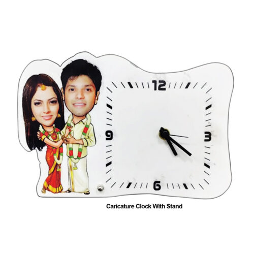 Caricature Clock With Stand – H