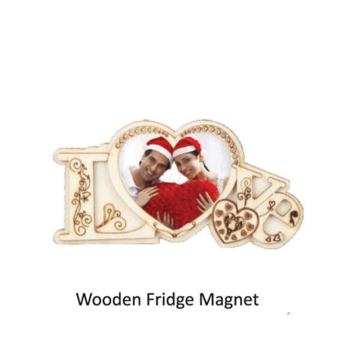 Wooden Fridge Magnet – D