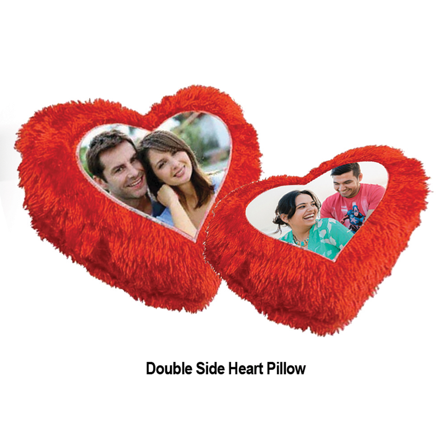 Double heart pillow best sale