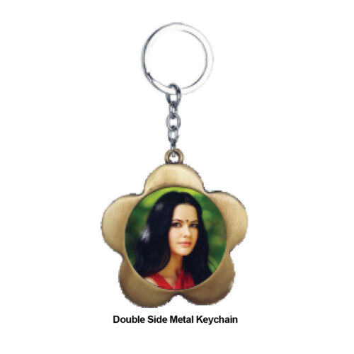 Double Side Metal Keychain – A